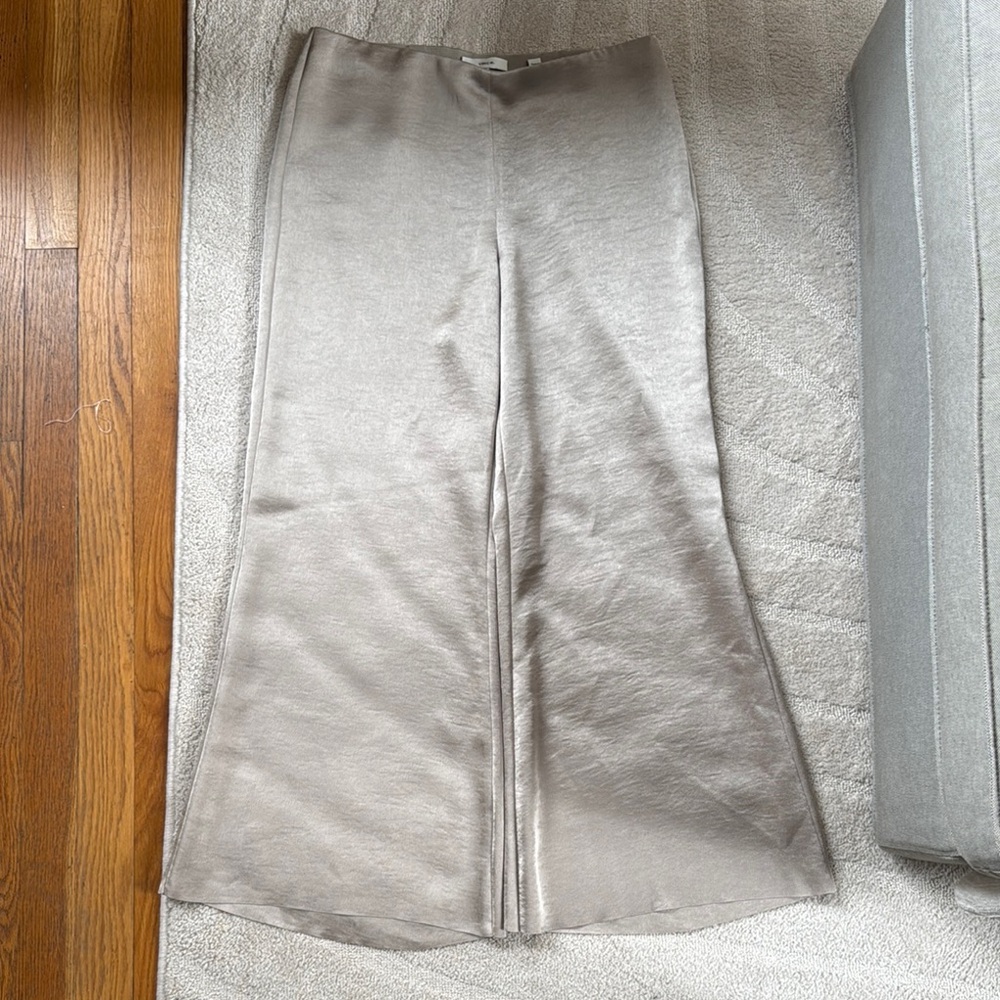 Vince Shimmering Silver Trousers